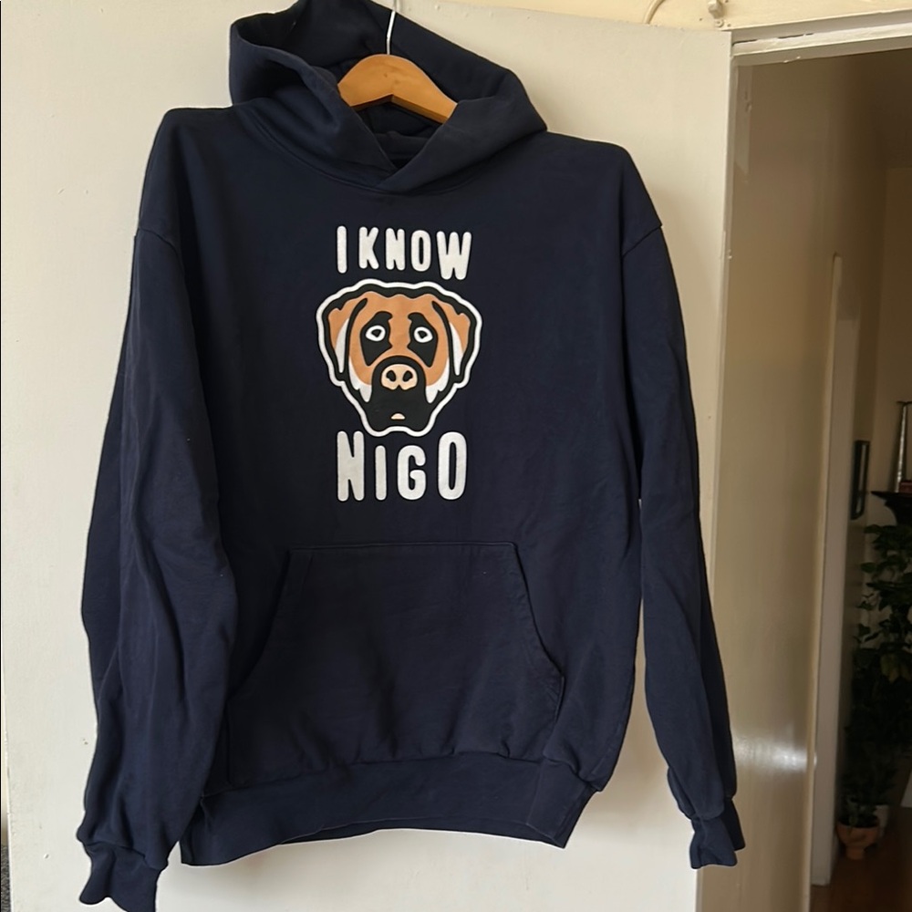 I Know Nigo Navy Hoodie